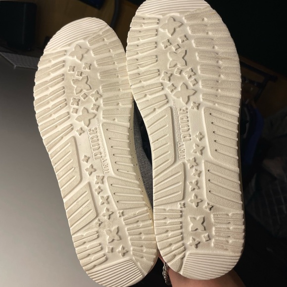 Hey Dude Women's Wendy Slip On Comfort Sneaker Size 8.0 M, Chambray White/Blue - Picture 4 of 7